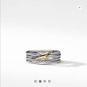 David Yurman X crossover ring 18K gold